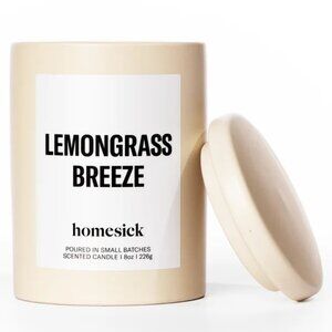 NWT Homesick Lemongrass Breeze Candle 8 oz